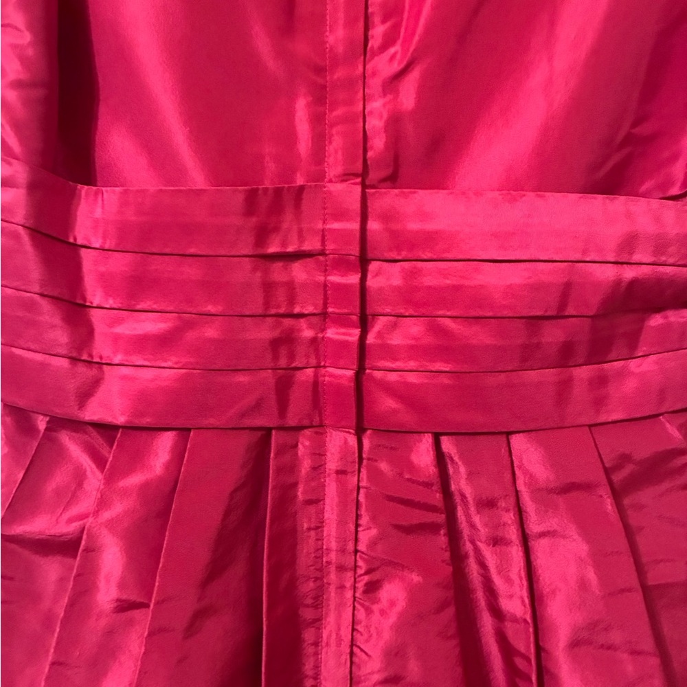 NWT “Mad Men” Banana Republic Fuschia Silk V-Neck Betty Dress 50s 60s Retro 0 - Picture 9 of 12